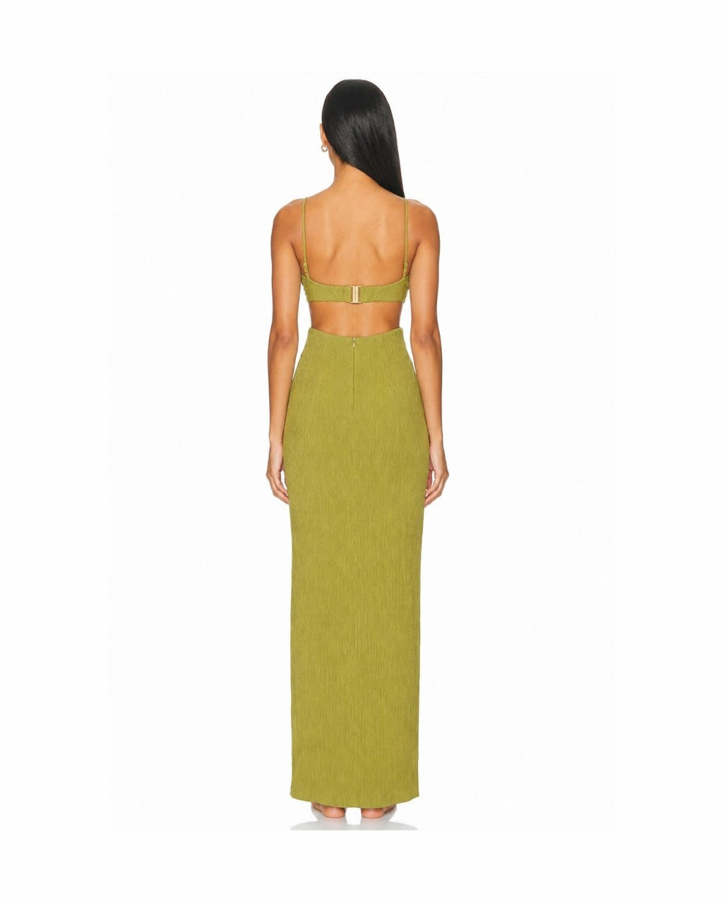 Olive Ring Cutout Maxi Dress