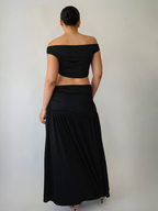 Coastal Goddess Two Piece Set Black