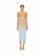 Ocean Breeze Ring Cutout Maxi Dress
