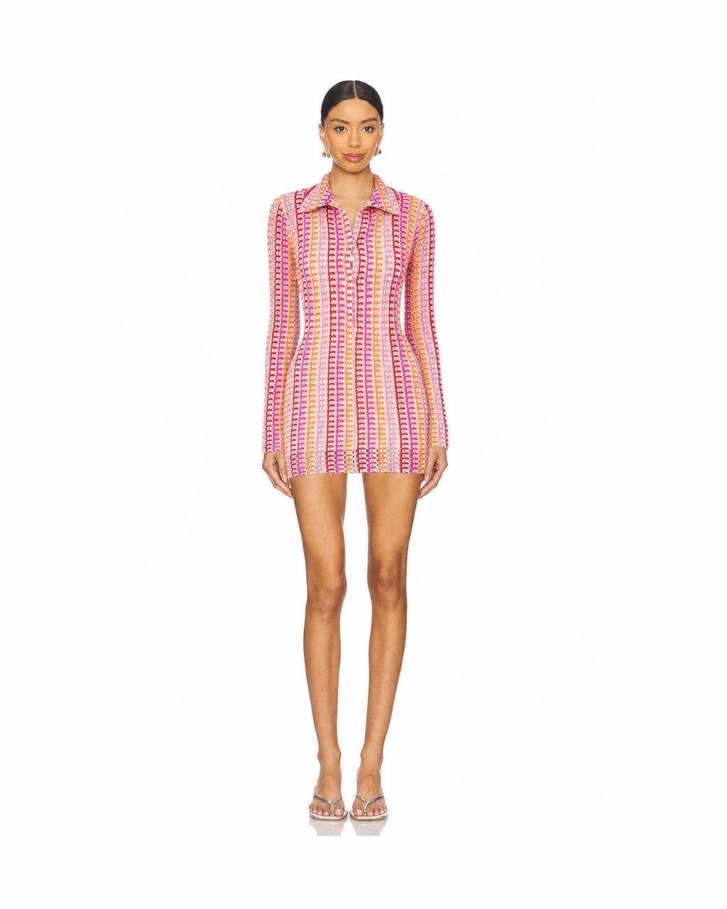 Retro Muse Long Sleeve Mini Dress