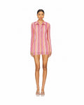 Retro Muse Long Sleeve Mini Dress