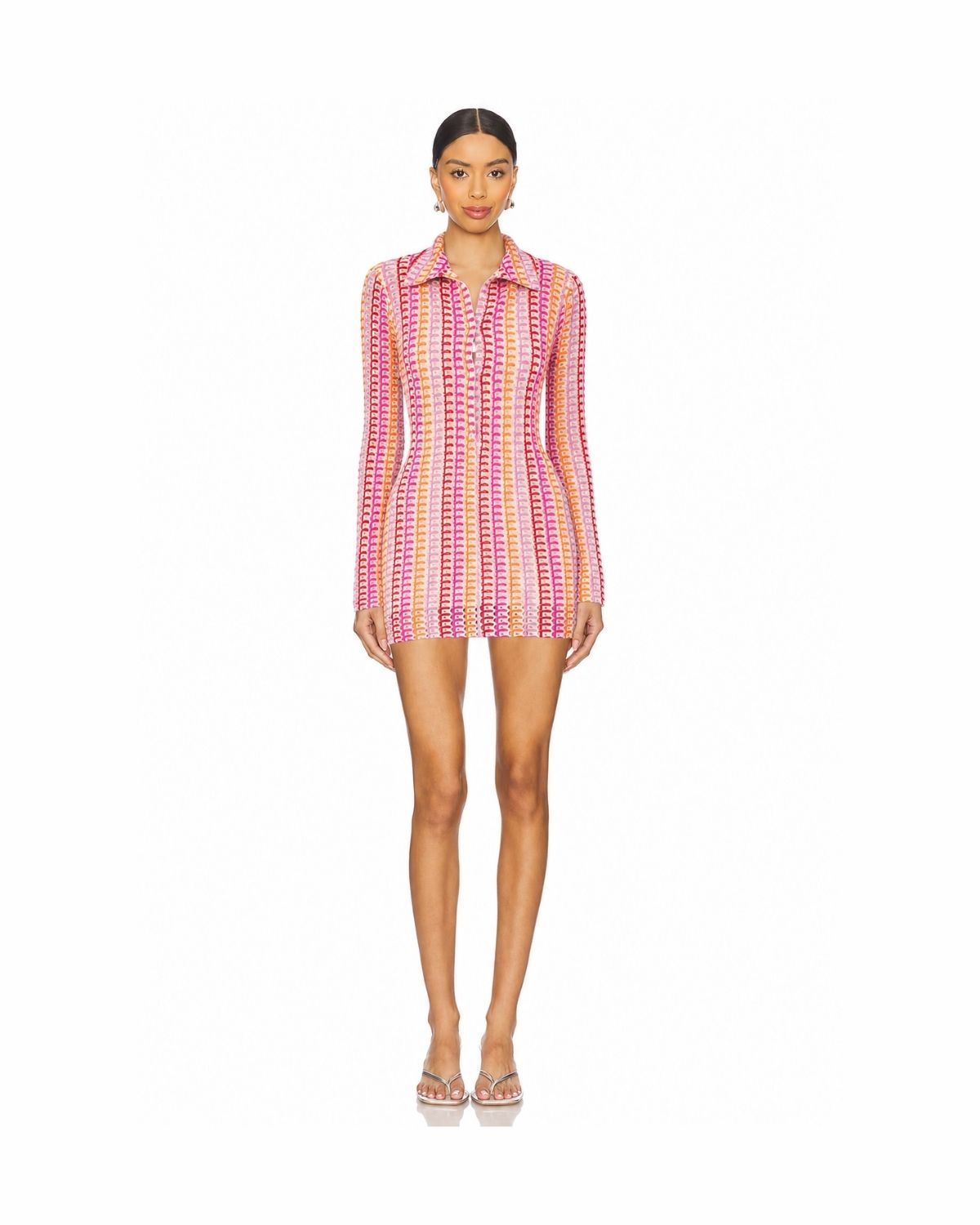 Retro Muse Long Sleeve Mini Dress