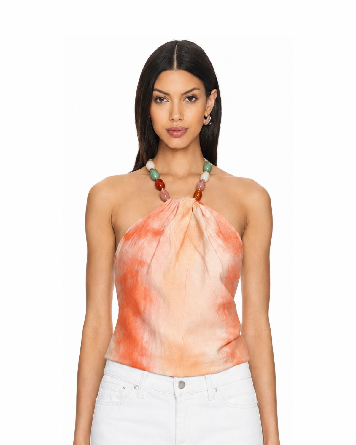 Miami Sunset Halter Top with Beads