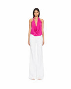 Hot Pink Godess Crochet Maxi Dress