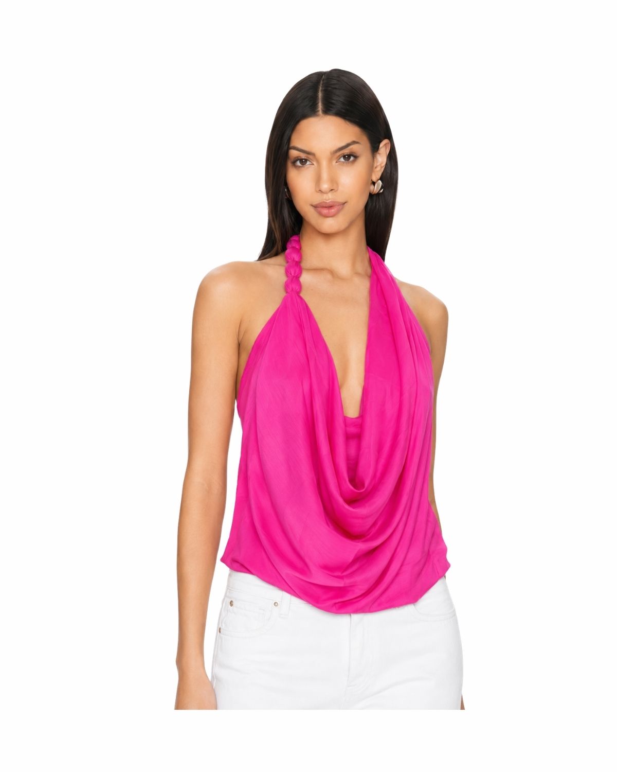 Hot Pink Godess Crochet Maxi Dress
