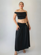 Coastal Goddess Two Piece Set Black