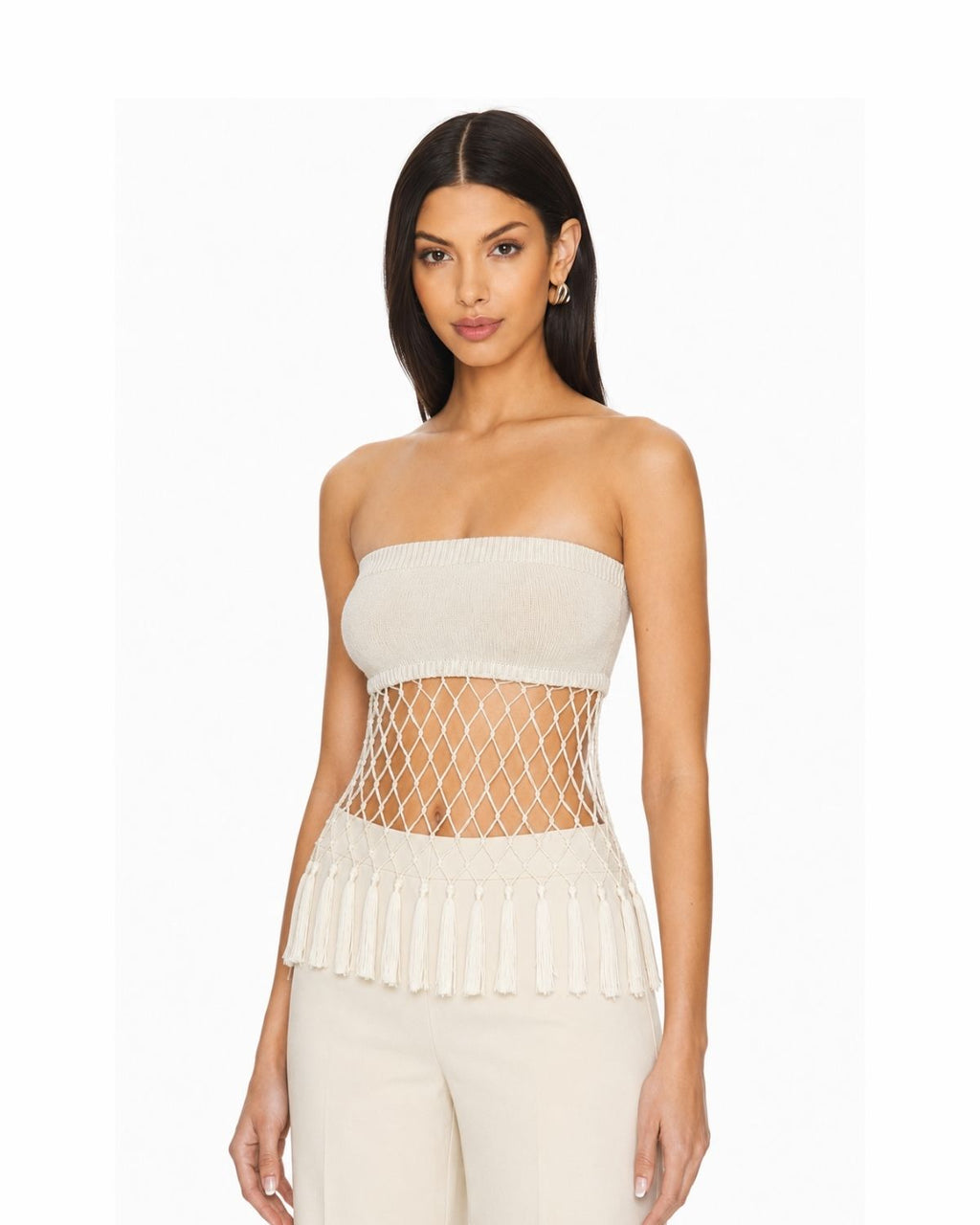 Boho Fringe Mesh Bandeau