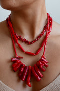 Red Coral Chunky Necklace – Coralina