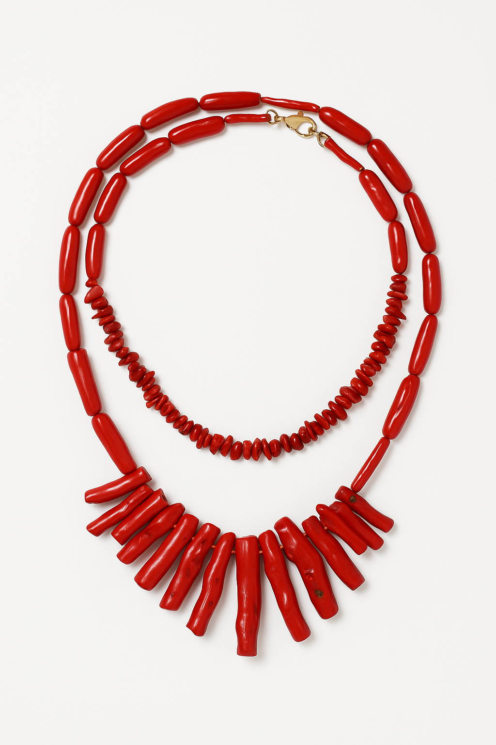 Red Coral Chunky Necklace – Coralina