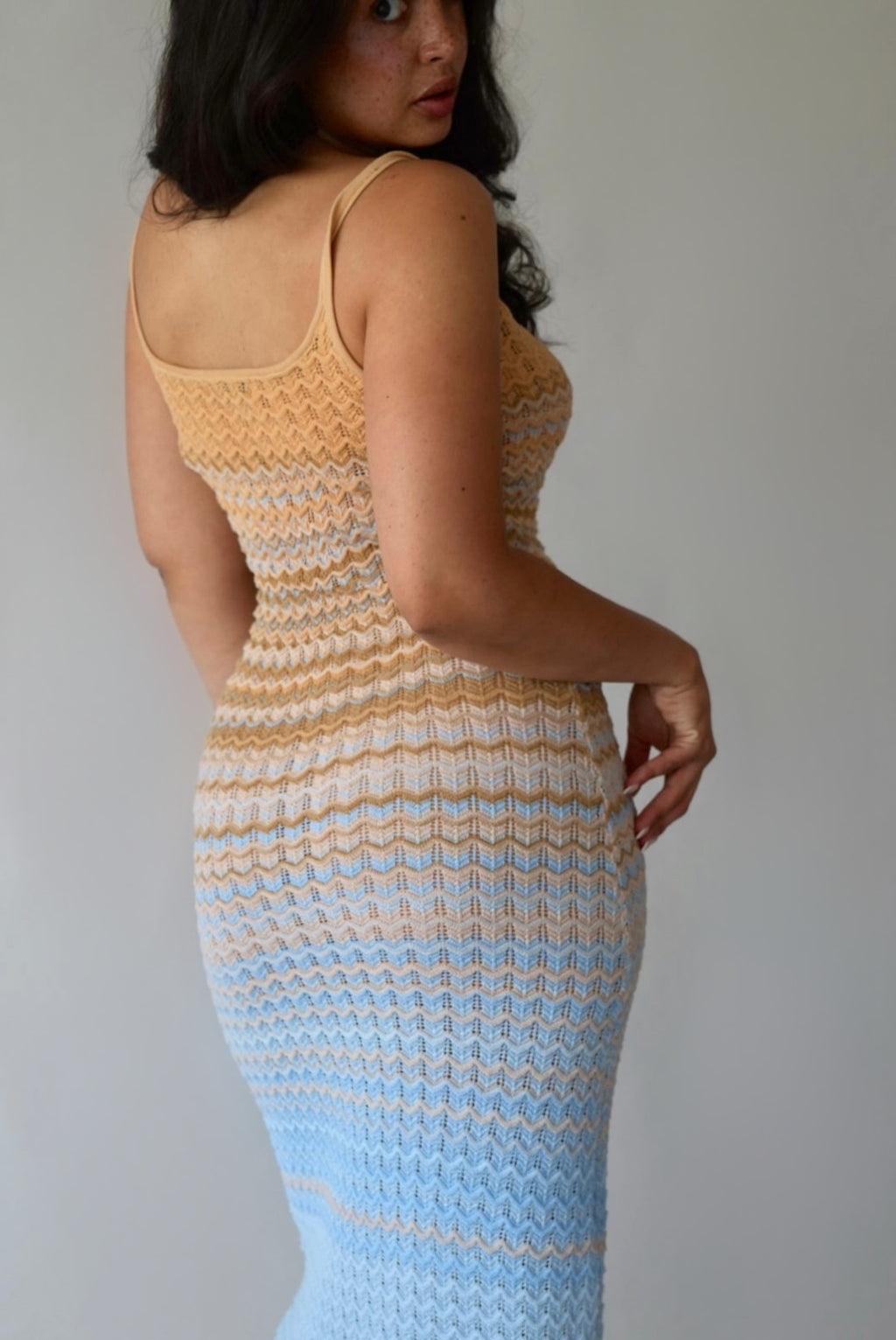 Ocean Breeze Ring Cutout Maxi Dress