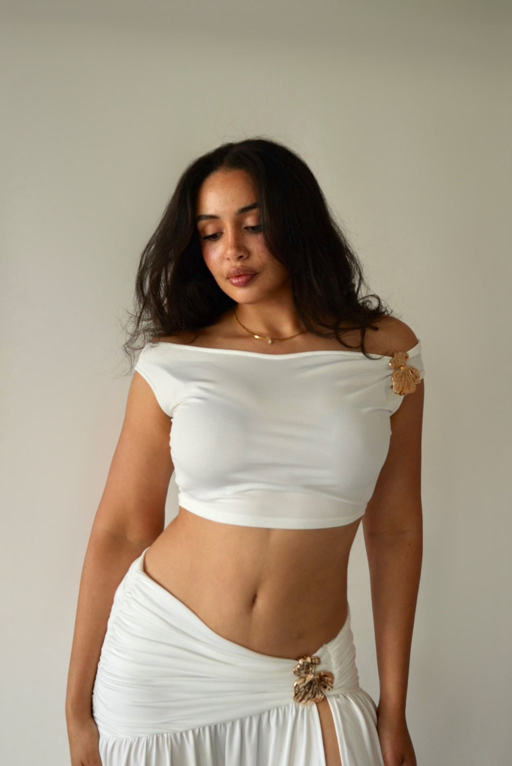 Coastal Goddess Two Piece Set White