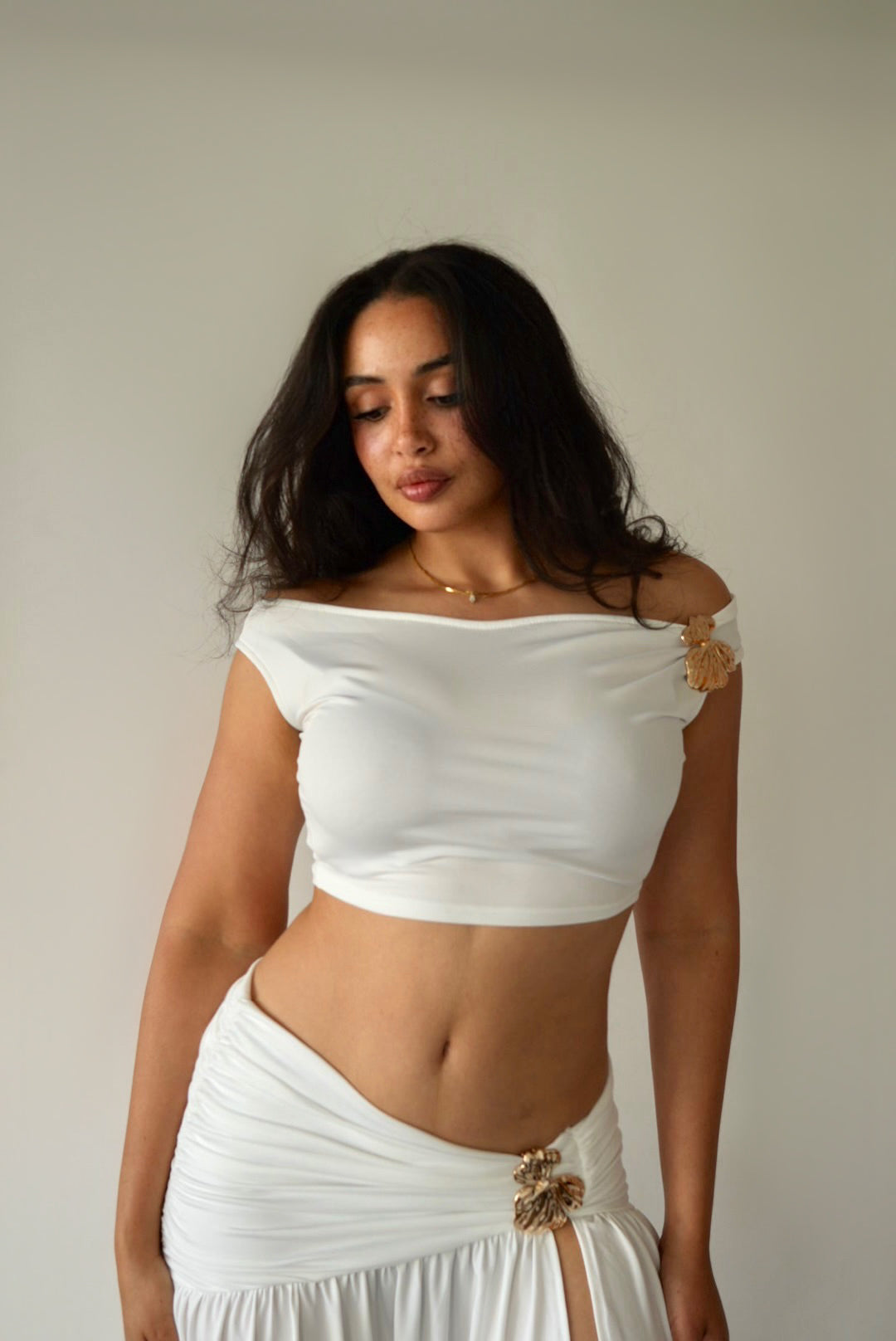 Coastal Goddess Two Piece Set White