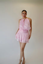 Pink Dream Ruffle Mini Dress