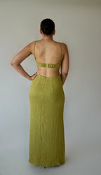 Olive Ring Cutout Maxi Dress