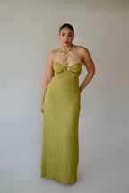 Olive Ring Cutout Maxi Dress