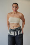 Boho Fringe Mesh Bandeau