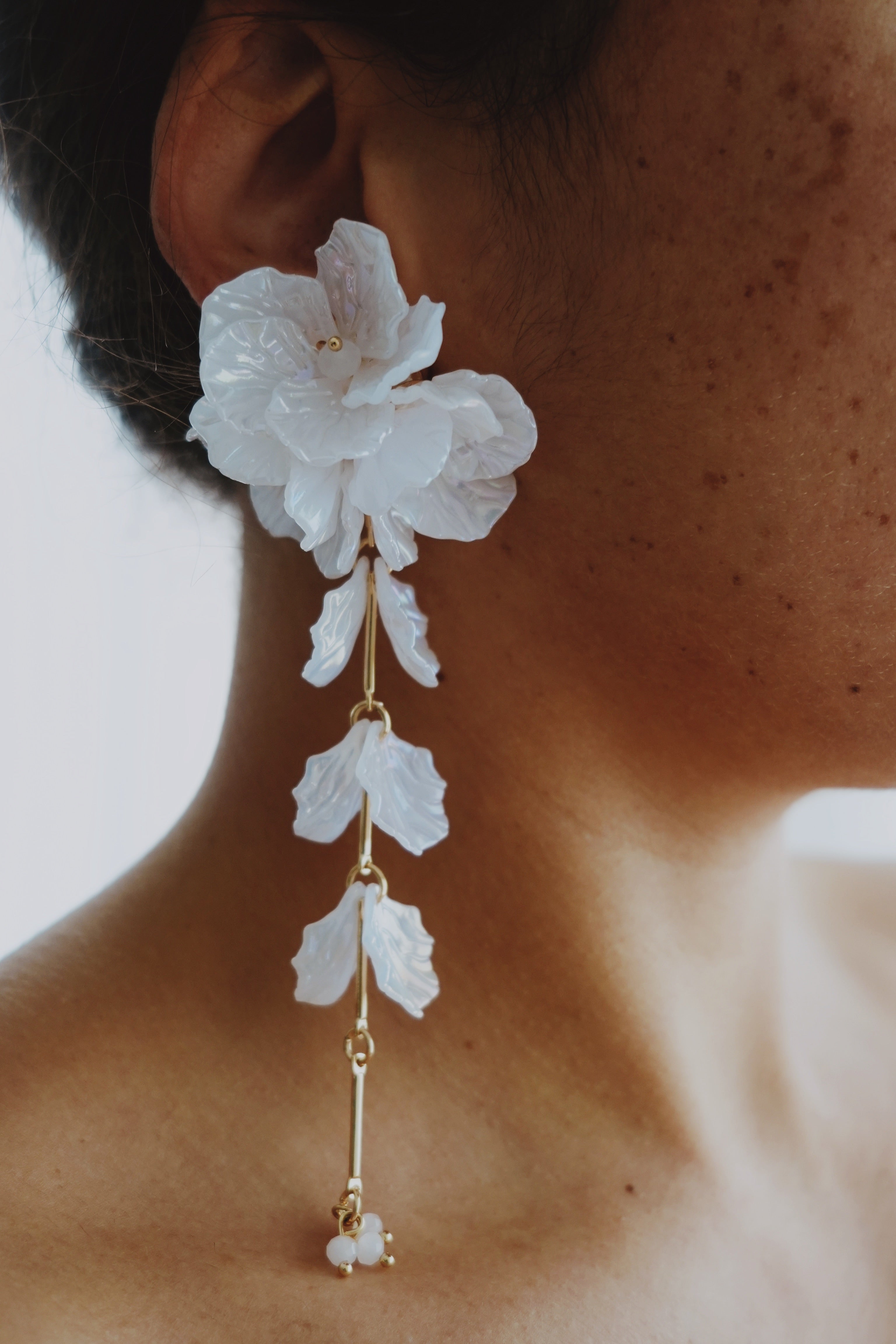 Pearl Bloom Statement Earrings