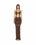 Sunset Muse Maxi Dress – Brown